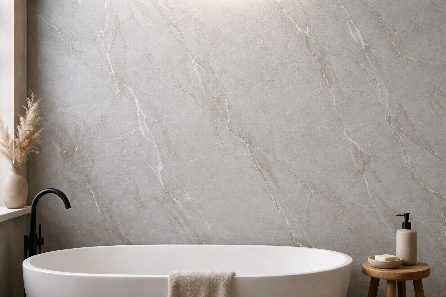 SLATE GREY MAT PVC Wandpaneel  120×280cm