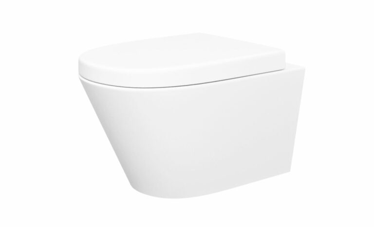 Stereo rimless wandcloset mat wit met Vesta toiletzitting softclose