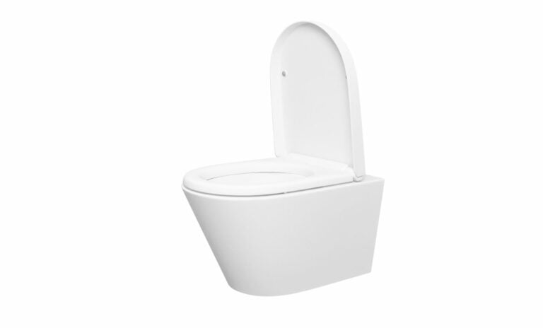 Stereo rimless wandcloset mat wit met Vesta toiletzitting softclose