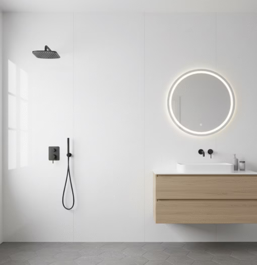 PVC Wandpaneel-WIT Hoogglans (120x280x0,3 cm)