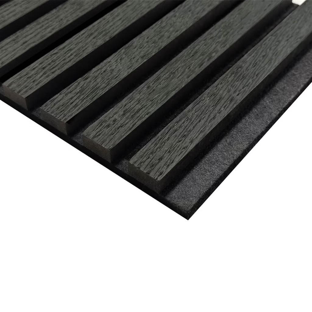 Akoestisch Wandpaneel Zwart Eiken | 260×52,6cm | Akupaneel