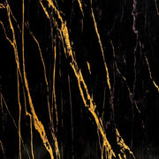 Ceasar Black / Zwart Goud Hoogglans PVC Wandpaneel 120×280