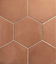 Clay Hexagon Salmon wandtegel 17.5x20.2 cm