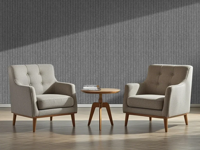 Licht Grijs Viltpaneel Japandi | Akoestisch Vilt Design