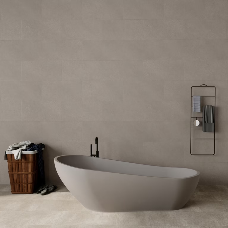 Serene Taupe Mat PVC Wandtegel 30.5x61cm