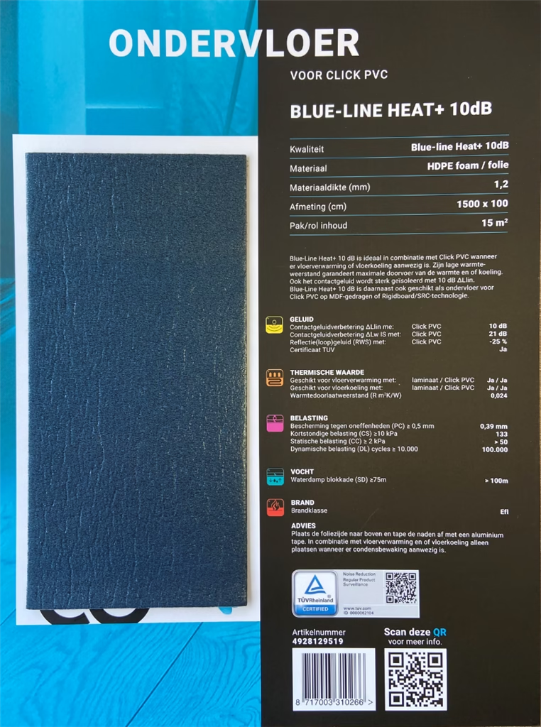 BLUE-LINE HEAT+ 10DB ONDERVLOER