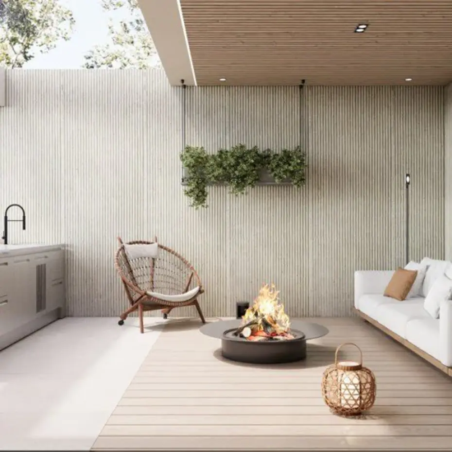 MUOZO MUOZO - Roman Columns SAND 280x60 Flexibele Wandpanelen