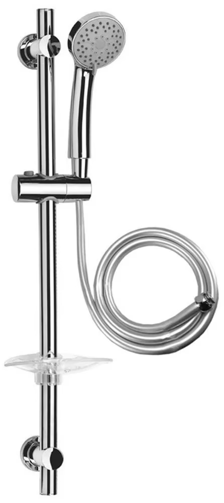 Glijstangset compleet chroom