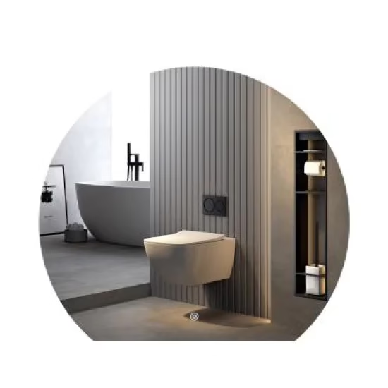 DECO – 60 CM ( Randloos ) Halfrond Toilet / Badkamerspiegel met verlichting