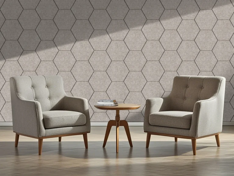 Beige Viltpaneel Hexagon | Akoestisch Vilt Design