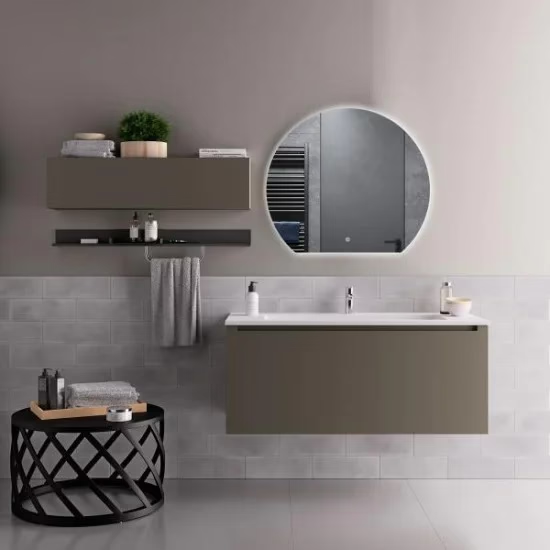 DECO – 60 CM ( Randloos ) Halfrond Toilet / Badkamerspiegel met verlichting