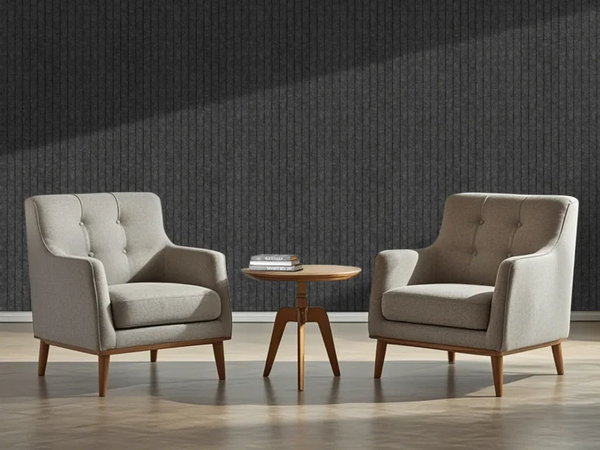 Donker Grijs Viltpaneel Japandi | Akoestisch Vilt Design