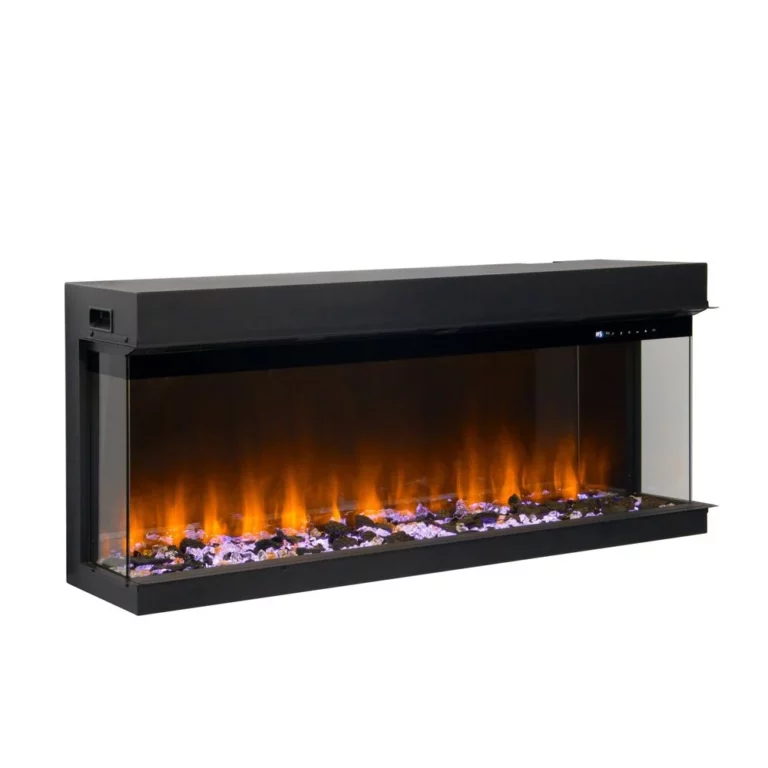 Amsterdam – 127 CM 3D INBOUW Elektrische Sfeerhaard MET VERWARMING + WIFI + APP FUNCTIE