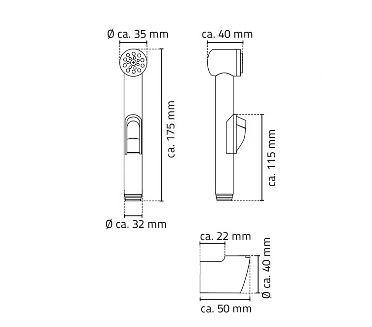 Ridder Santa Cruz douchekop chroom