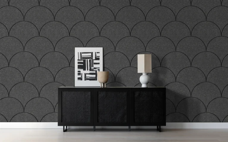 Donker Grijs Viltpaneel Schrub | Akoestisch Vilt Design