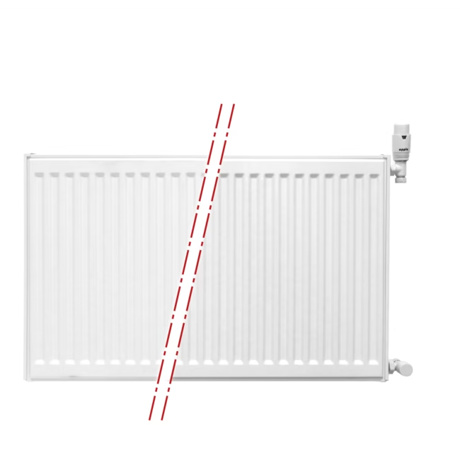 ECA Paneelradiator Compact 8 geribbelde voorzijde – Wit (Ral 9016) – 40×200 cm Type 11 – 1675 Watt