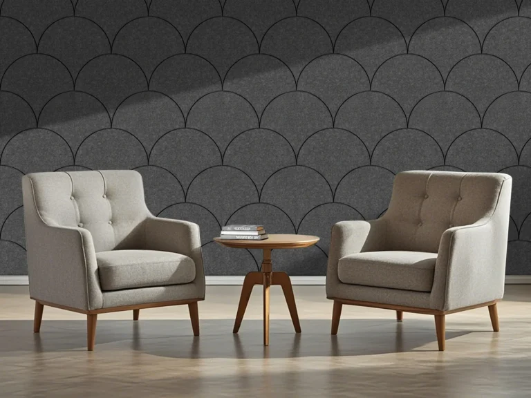 Donker Grijs Viltpaneel Schrub | Akoestisch Vilt Design