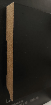 WATERVAST HDF GELAKTE PLINT AMSTERDAM ZWART 12X120 mm RAL 9005