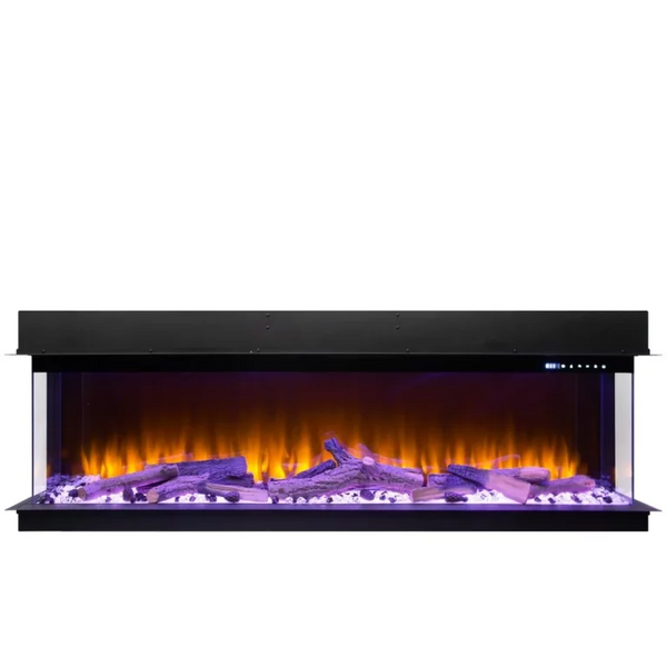 Amsterdam – 127 CM 3D INBOUW Elektrische Sfeerhaard MET VERWARMING + WIFI + APP FUNCTIE