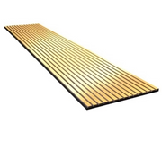 PER PANEEL €159,- Goud Metaal Glans + Zwart Vlies 60×260