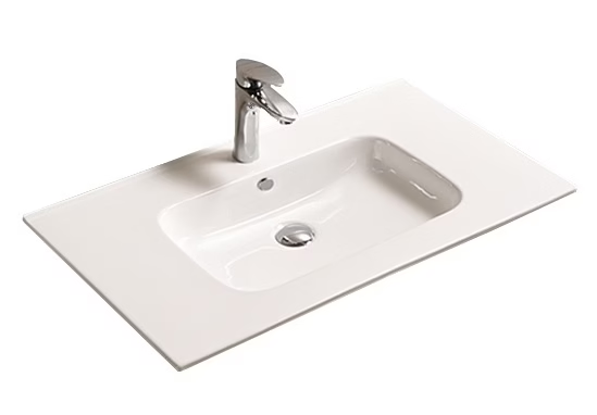 ARTLINE BADMEUBELSET MET RVS GREEP KERAMIC 90 HOOGGLANS ANTRACIET ZONDER SPIEGEL OP = OP