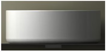 Link waskom rond 40×12 cm keramiek glans wit