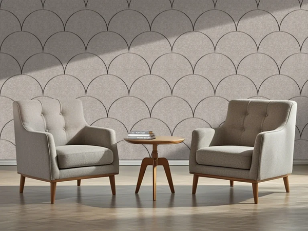 Beige Viltpaneel Barok | Akoestisch Design Vilt