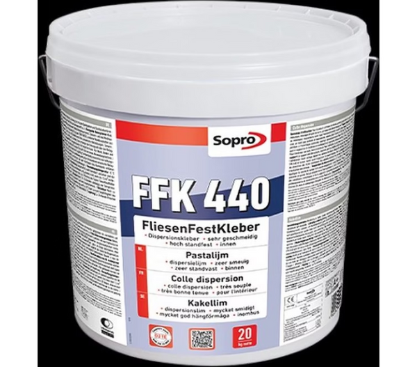 Sopro FFK 440 Witte Pastalijm, D2TE 20kg (A+)