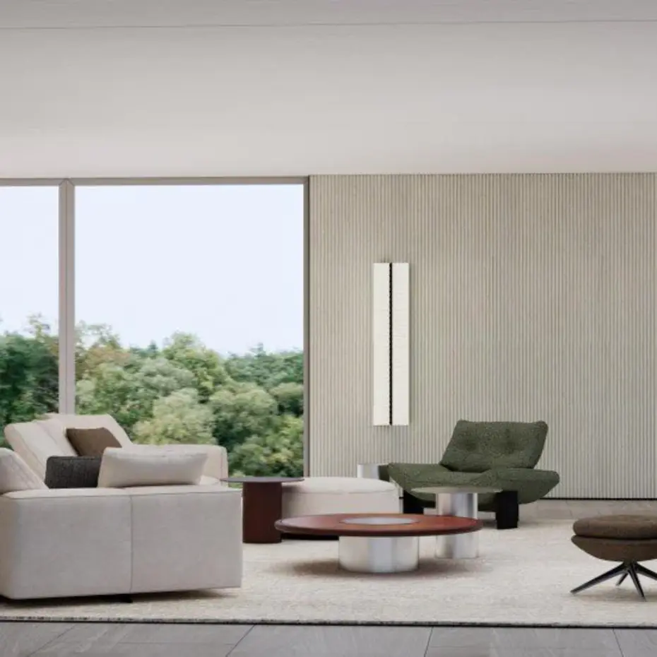 MUOZO MUOZO - Roman Columns OFF-WHITE 280x60 Flexibele Wandpanelen