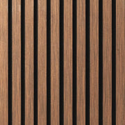 Akoestisch Wandpaneel Gerookt Eiken | 260×60cm | Akupaneel