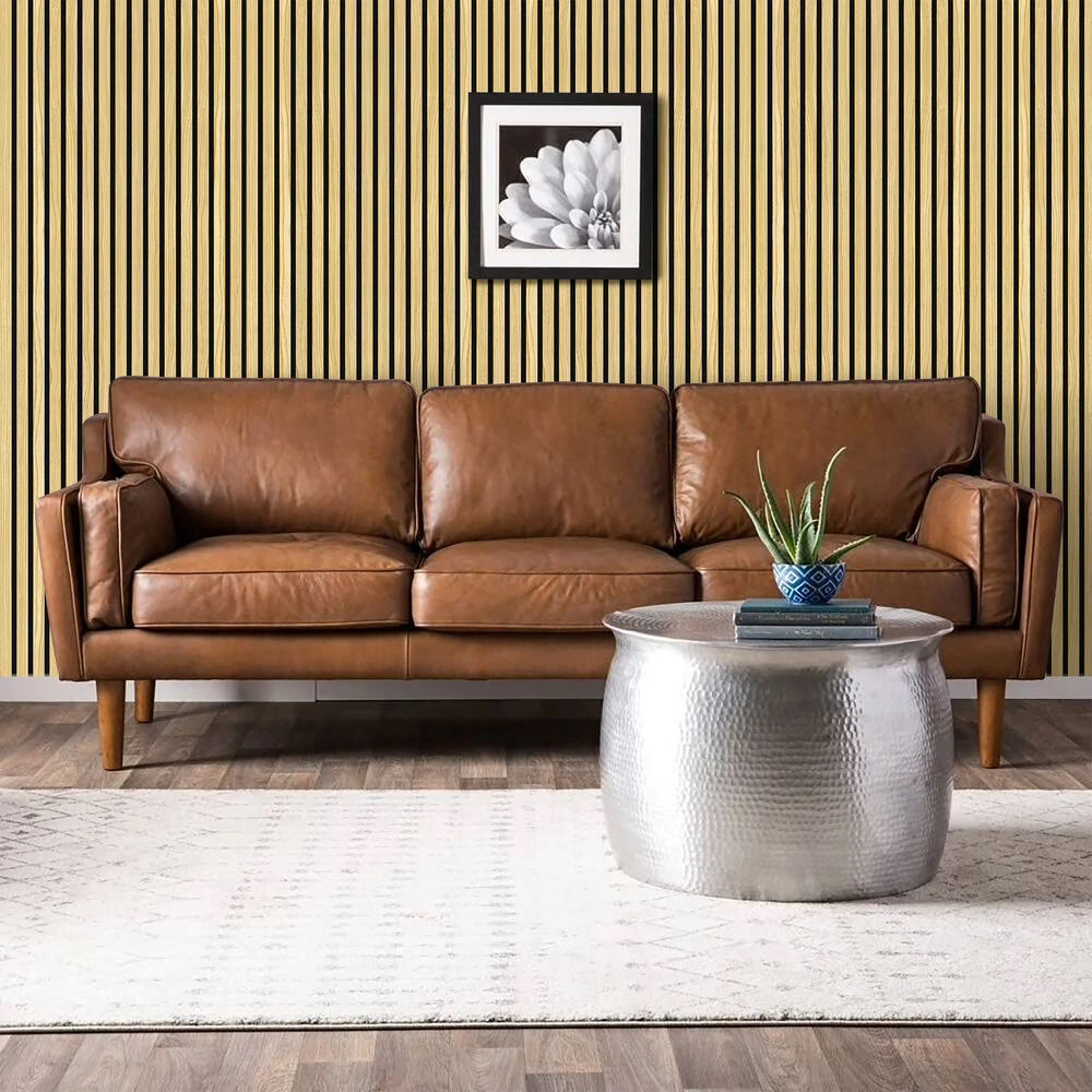 Akoestisch Wandpaneel Licht Eiken Beige | 260×60cm | Akupaneel