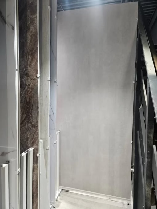 Beton Licht Grijs Mat PVC Wandpaneel 120×280cm