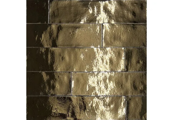 Mozaïek Stardos Zellige 6.2x25 cm Glossy Gold