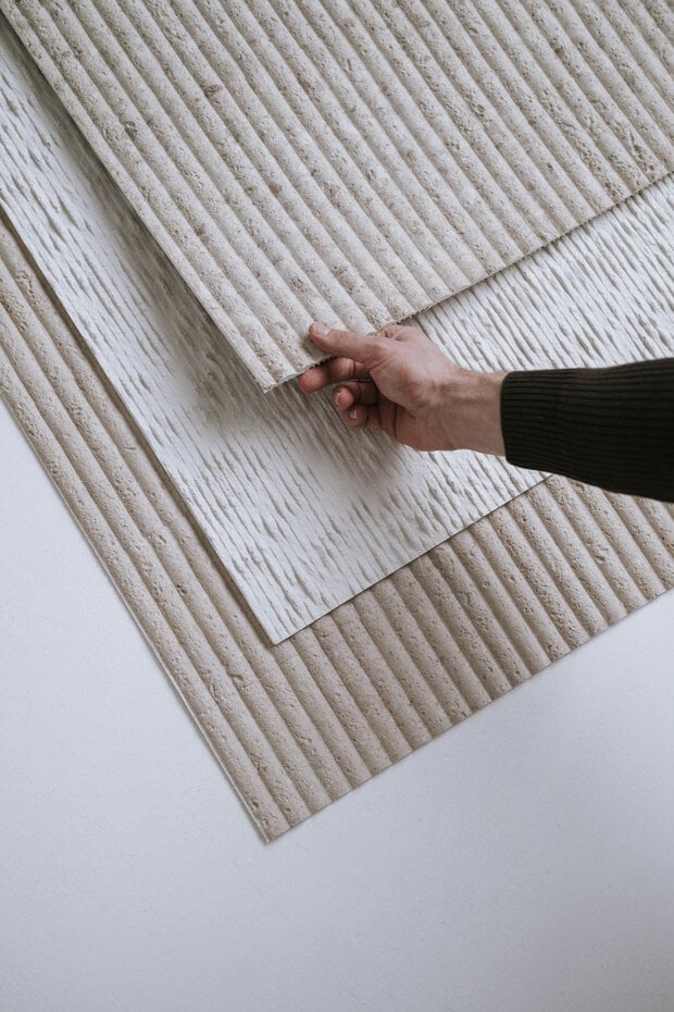 MUOZO MUOZO - Canyon Ridge OFF-WHITE 280x60 Flexibele Wandpanelen