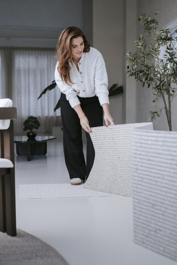 MUOZO MUOZO - ROMAN CULUMNS AZURE 280x60 Flexibele Wandpanelen