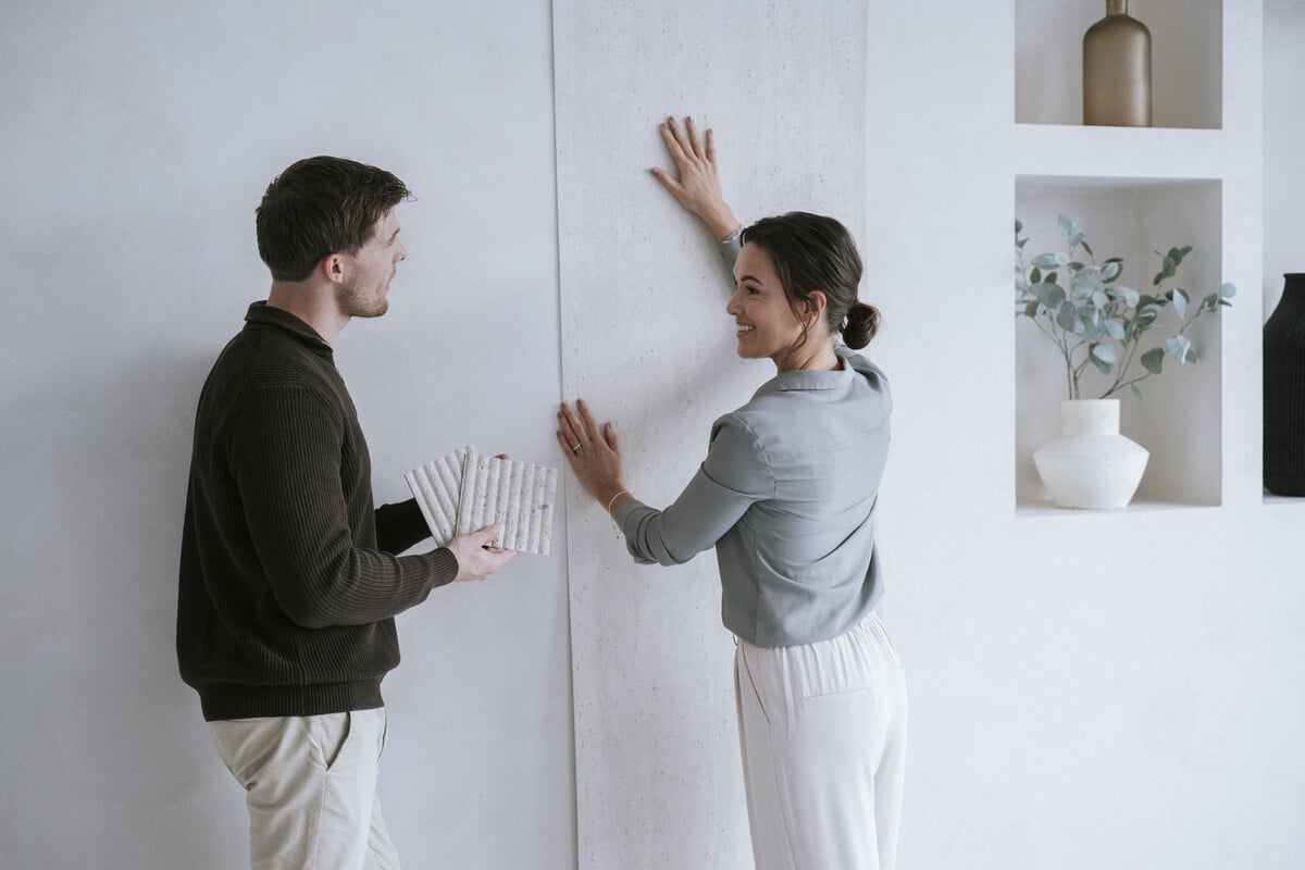 MUOZO MUOZO - White Vein Luxe 280x60 Flexibele Wandpanelen