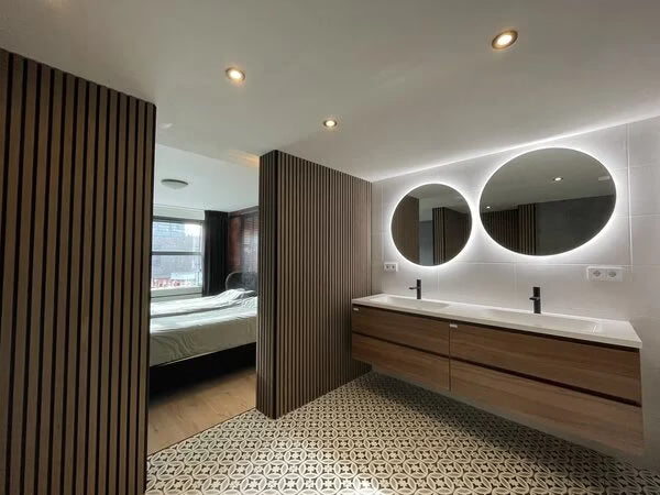 Akoestisch Wandpaneel Walnoot Eiken Supermat | 260×60cm | Akupaneel