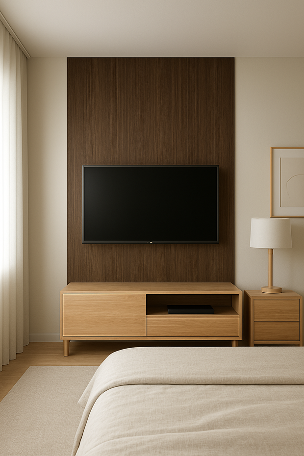 Houten Wandpaneel ESPRESSO ESSENCE - 120x280x0.5 cm