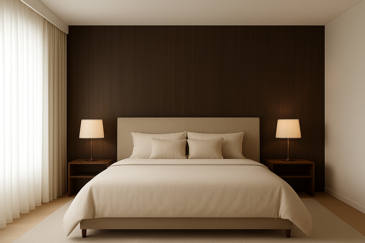 Houten Wandpaneel GRAPHITE GRAIN - 120x280x0.5 cm