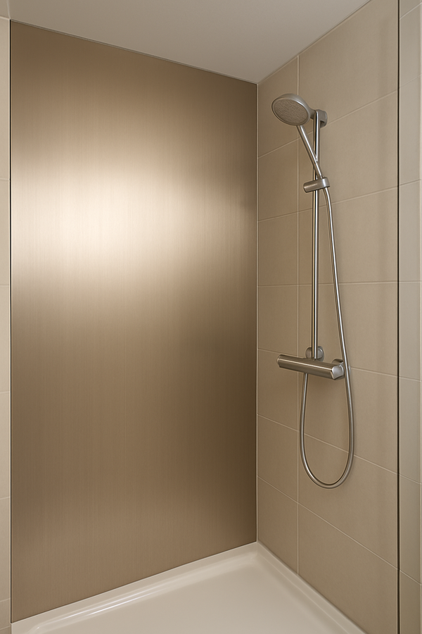 Metaal Wandpaneel RVS ZENITH - 120x280x0.5 cm
