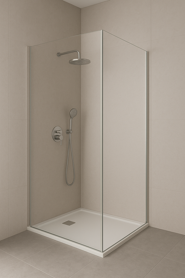 Metaal Wandpaneel ZILVER CELESTE - 120x280x0.5 cm