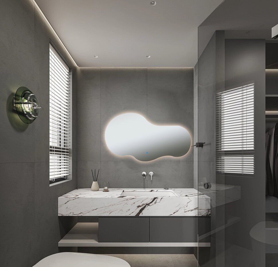 Oppio NEBULA – 120 CM ( Randloos ) Toilet / Badkamerspiegel met verlichting