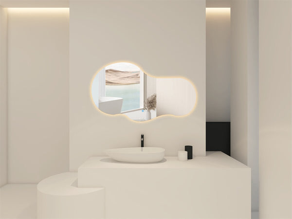 Oppio NEBULA – 120 CM ( Randloos ) Toilet / Badkamerspiegel met verlichting