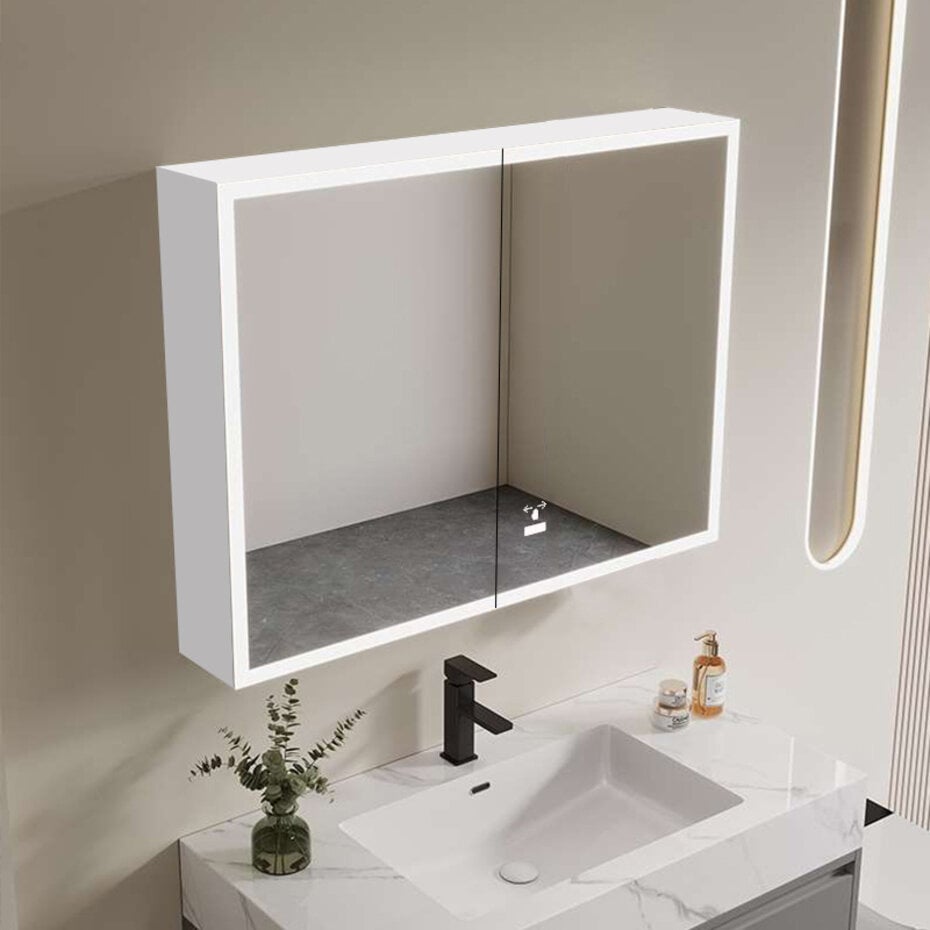 Oppio ZEYN Spiegelkast 100×70 Badkamerspiegel met verlichting