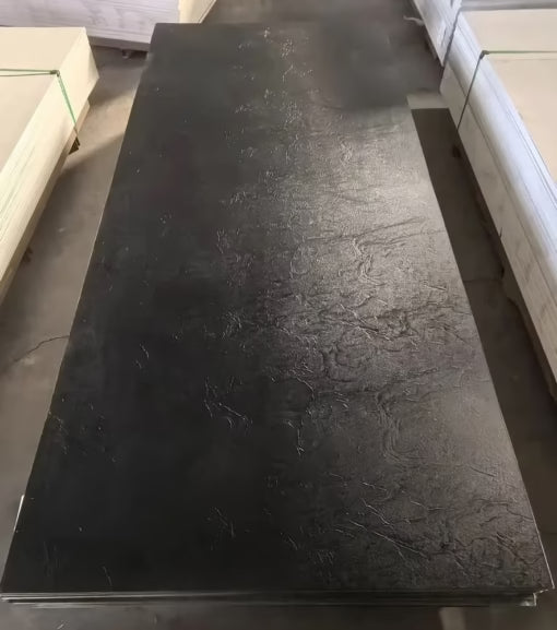 Puur Zwart Mat PVC Wandpaneel 120x280cm