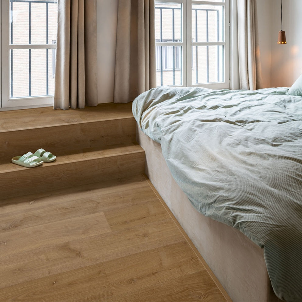 QUICK-STEP PVC Middelgrote plank klik Bloom AVMPU40317 Elegante gerookte eik