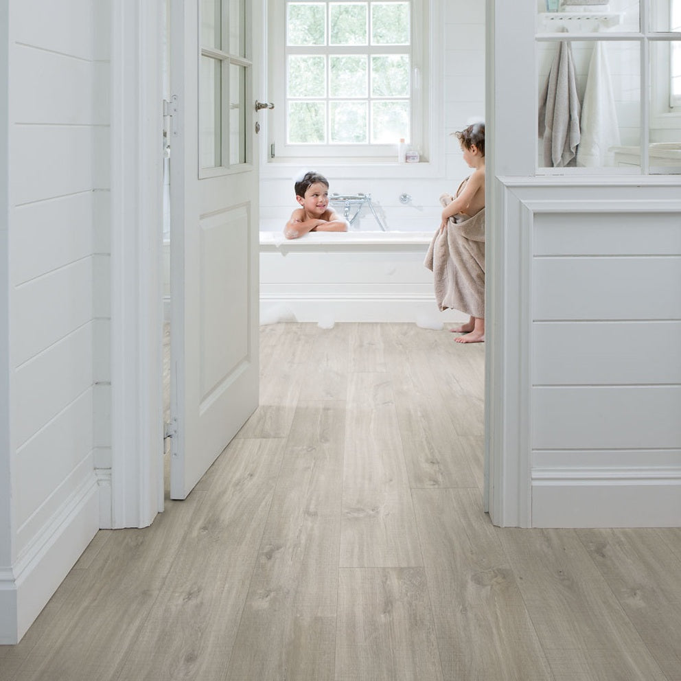 QUICK-STEP PVC Standaardplank Blos Base AVSPT40030 Canyon grijze eik met zaagsneden