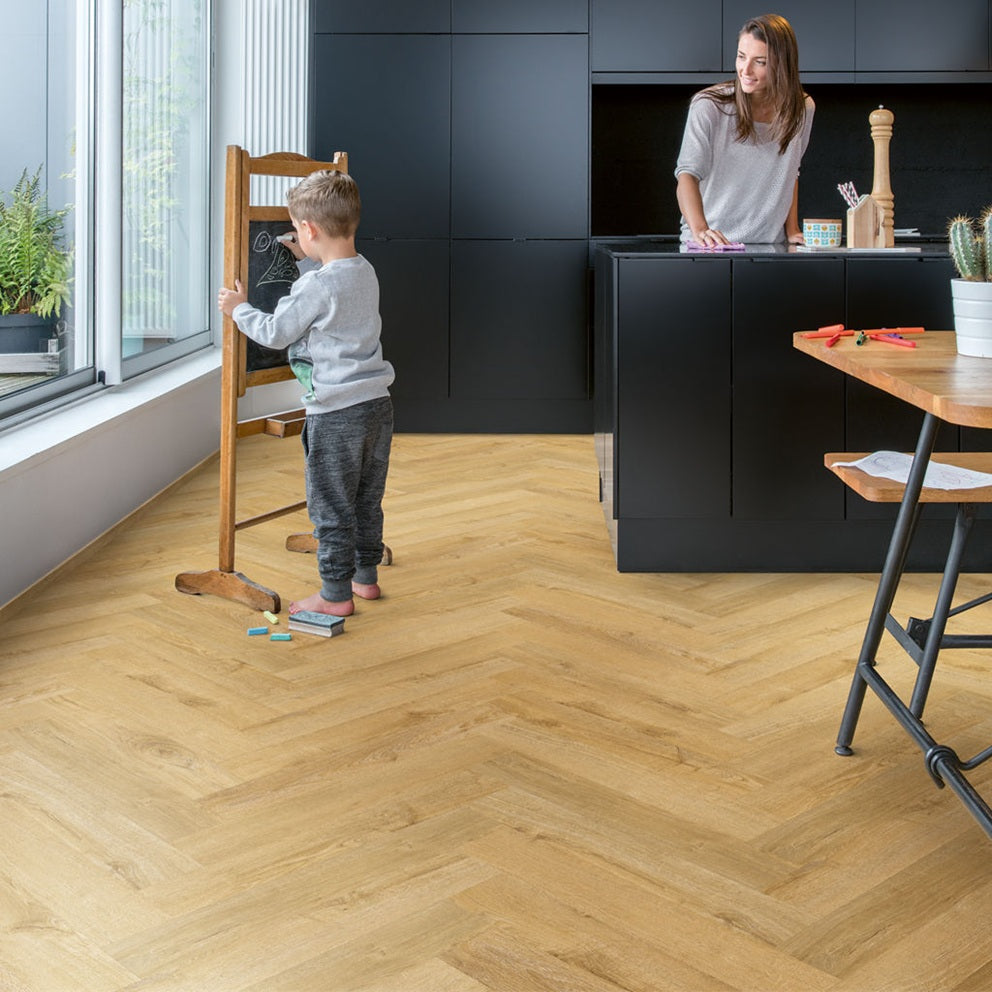 QUICK-STEP PVC visgraatpatroon pristine SGHBC20333 Herfst eik honing