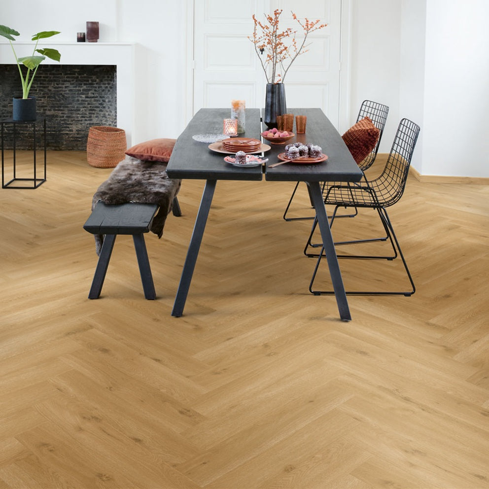 QUICK-STEP PVC Plak visgraatpatroon pristine SGHBC20327 Ocean bliss warme honing