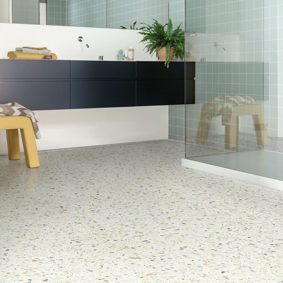 QUICK-STEP PVC VIERKANTE TEGEL BLUSH SGTC20307 Terrazzo multicolor